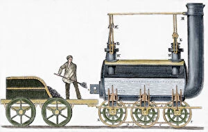 Radial Gallery: Locomotive designed in 1814 by British engineer and inventor