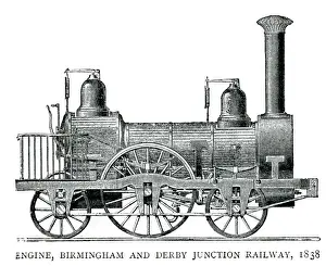 1838 Prints: Locomotive engine 1838
