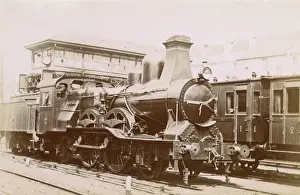 Funnel Prints: Locomotive engine, Belgian railway