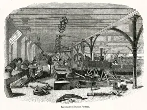 Locomotion Prints: Locomotive engine factory, Newcastle-upon-Tyne