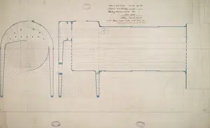 Locomotive engine, longitudinal section