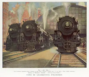 Chicago Prints: Locomotive New York to Chicago