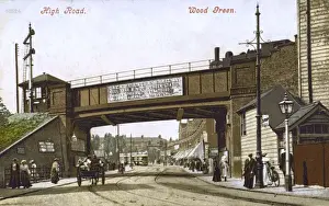 Noel Prints: Locomotive at Noel Park & Wood Green Station, London