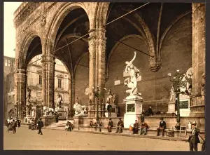 The Lodge of the Lancers (i. e. Loggia dei Lanzi), Florence