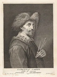 Medici Prints: Lodovico Cardi, Italian painter, scholar and architect, 1559-161