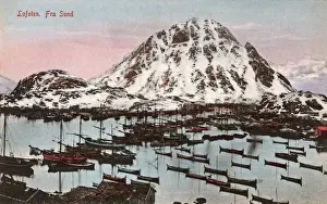 Lofoten Prints: Lofoten Islands - View from Sund - Norway