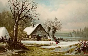 Log Cabin at Christmas