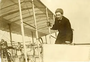 Lon Delagrange (1872-1910) in his Voisin-Delagrange II