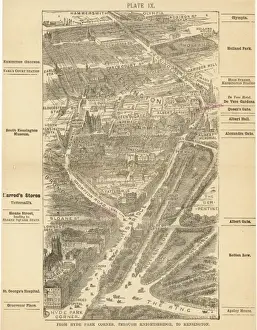 Knights Bridge Prints: London Birdseye 9
