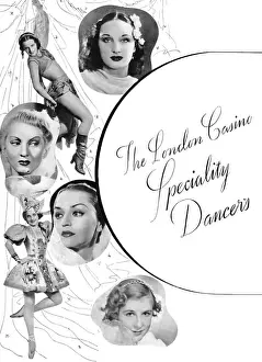 Fischer Prints: The London Casino Speciality Dancers in Montmartre a Minuit