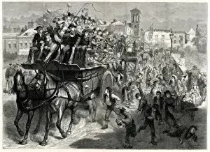 London children on a coach trip to the country 1876
