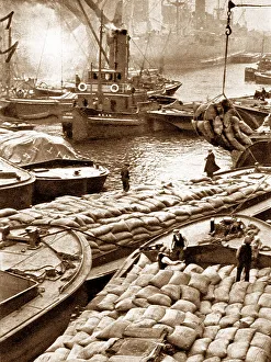 London docks, early 1900s