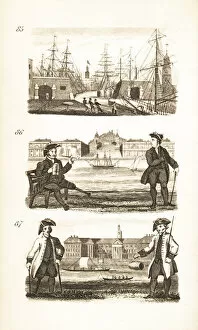 London Docks, Greenwich Hospital and Chelsea Hospital