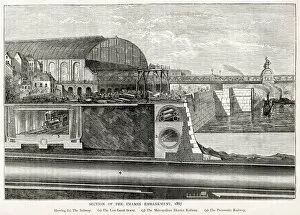 Images Dated 12th October 2018: London - Embankment - 1867