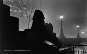 Pedestal Prints: London on the Embankment at Night