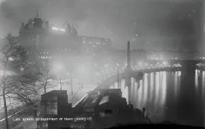 London Embankment at Night