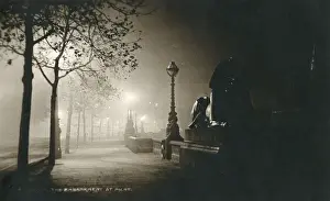 London Embankment at night