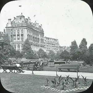 London, England - Cecil Hotel and Savoy Hotel
