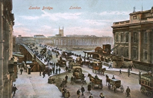 Images Dated 11th August 2015: London, England - view south across London Bridge