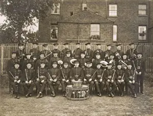 Bands Prints: London Fire Brigade band, group photo