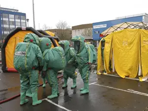 London Fire Brigade decontamination exercise