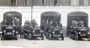 London Fire Brigade fire engines and crews