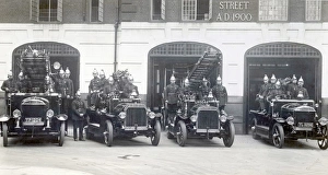 Images Dated 9th November 2011: London Fire Brigade fire engines and crews