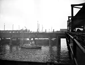 Fireboat Prints: London Fire Brigade fireboat on the River Thames