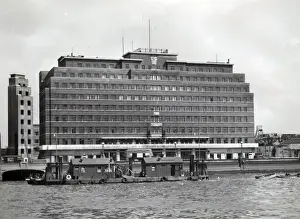 Pontoon Prints: London Fire Brigade HQ and Lambeth river fire station