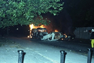 Images Dated 31st May 1985: London Fire Brigade, Second Brixton riots
