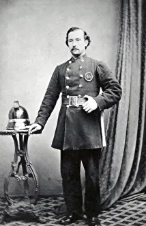 Establishment Prints: London Fire Engine Establishment fireman in uniform