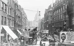 Filled Prints: London Fleet Street and St. Paul's Cathedral
