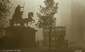 London in fog