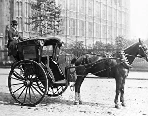 Cabs Prints: London Hansom Cab Victorian period