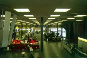 Terminal Prints: London Heathrow Airport Terminal (interior). Date: circa 1960s