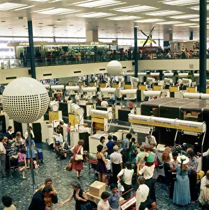 Terminal Prints: London Heathrow Airport Terminal (interior) Date: circa 1960s