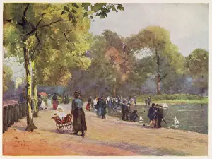 Kensington Prints: LONDON / HYDE PARK 1892