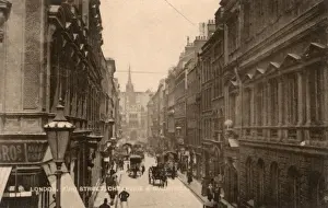 Lampost Prints: London - King Street, Cheapside and Guildhall