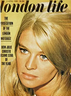London Life Covers Collection: London Life front cover 1966 featuring Julie Christie