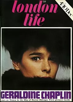 London Life Covers Collection: London Life front cover - Geraldine Chaplin at Tonya