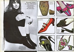 Footwear Collection: London Life - Fashion pages by Jean Shrimpton, 1965