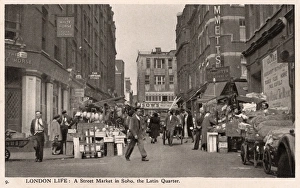 London Life: A Street Market in Soho, the Latin Quarter