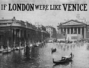 Images Dated 1st September 2015: If London were like Venice - Bank and Royal Exchange