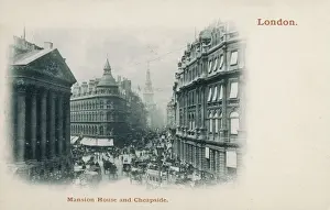 Cheapside Prints: London - Mansion House and Cheapside