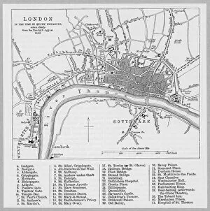 Maps Gallery: London Map 1560 / Aggas