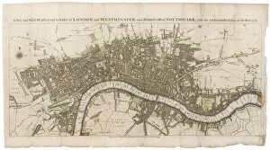 Trafalgar Collection: London Map 1756