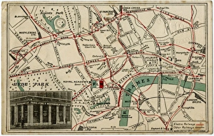 Images Dated 6th May 2016: London Map - Railway Routes - PLM Offices