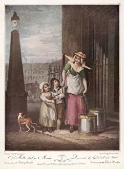 Milkmaid Prints: LONDON MILK MAID / 1798