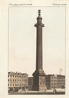 Carl Bertuch Prints: The London Monument, 1800s