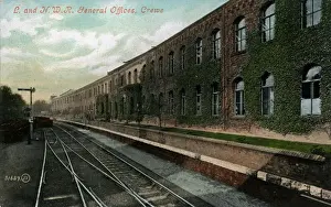 Stoke Prints: London & North Western Railway General Offices, Crewe, Chesh